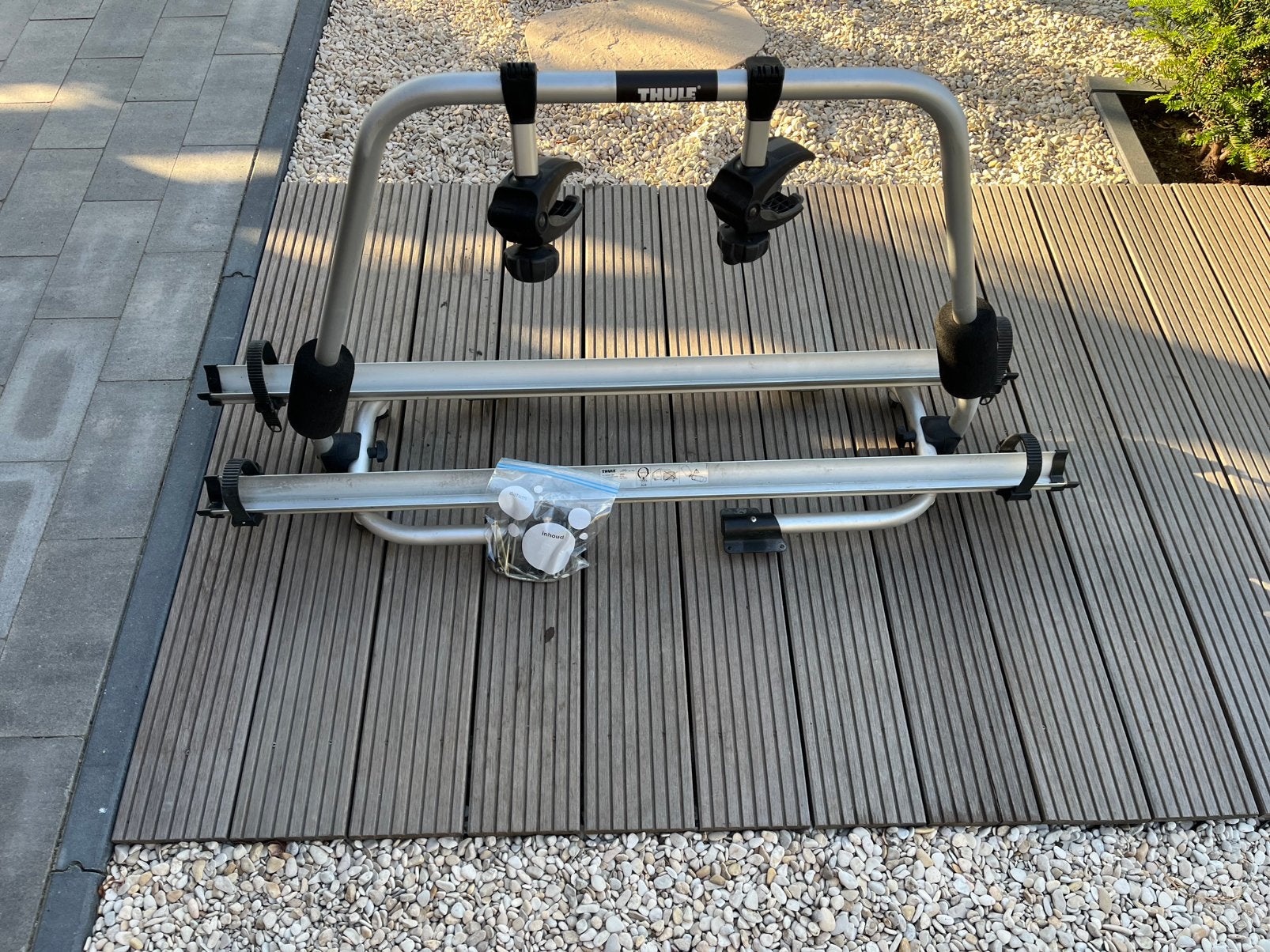 Fietsendrager voor dissel caravan, Ophalen, 2 fietsen, Gebruikt, Fietsendrager-accessoire