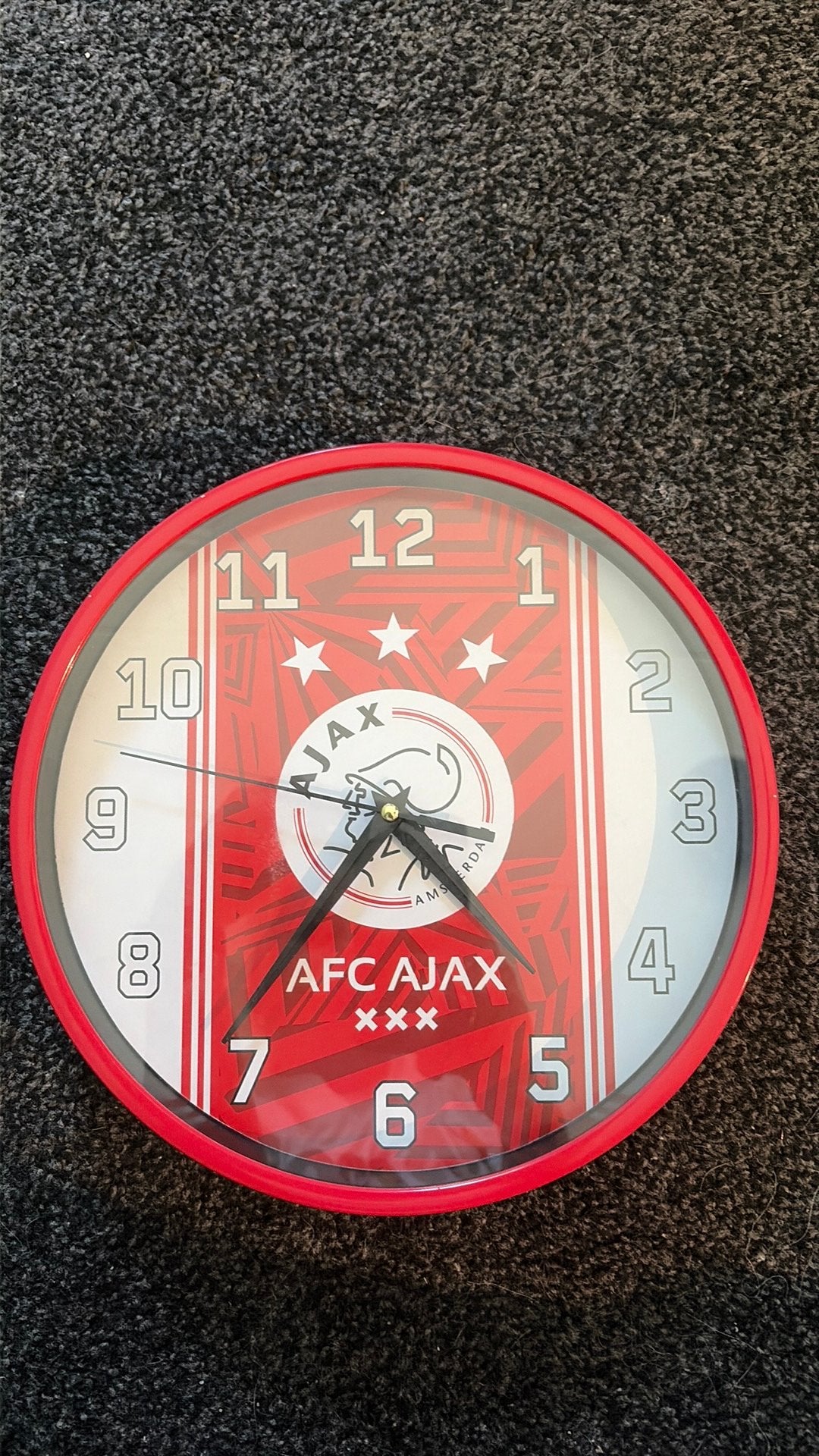 Ajax wandklok, Ophalen, Zo goed als nieuw, Wandklok