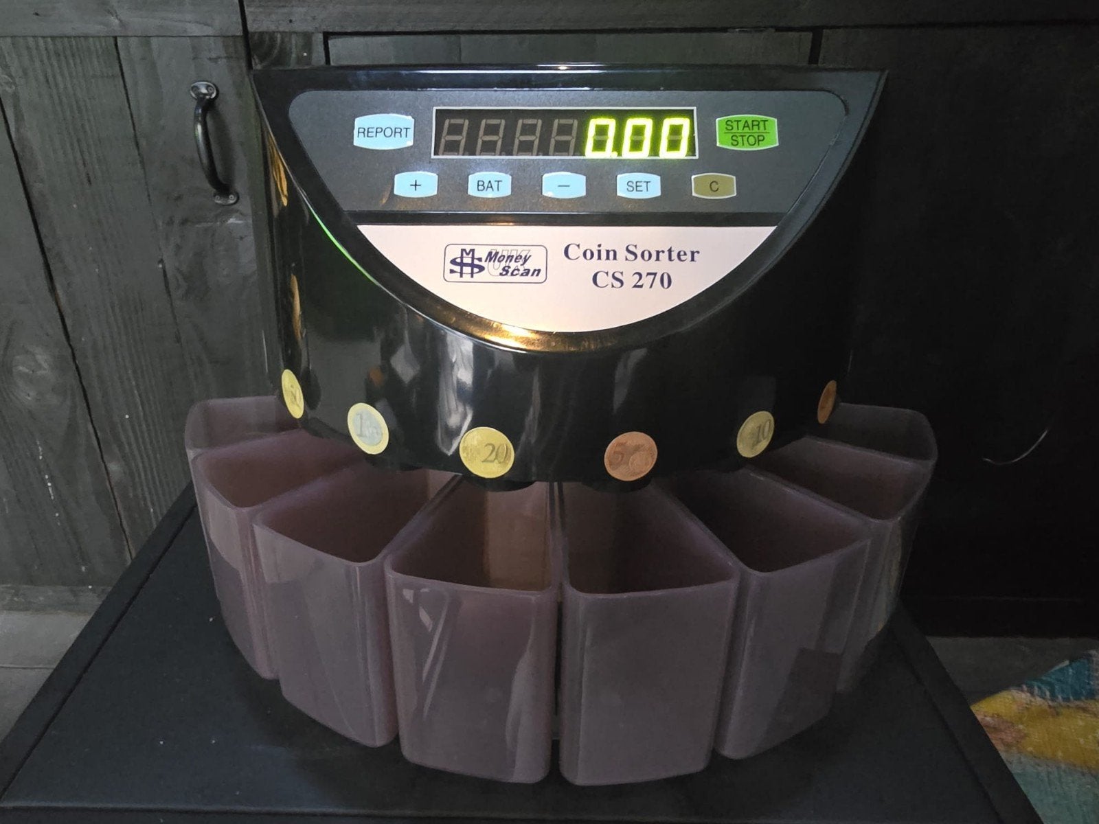 Money Scan CS 270 Muntentelsorteermachine. Geldtelmachine., Ophalen