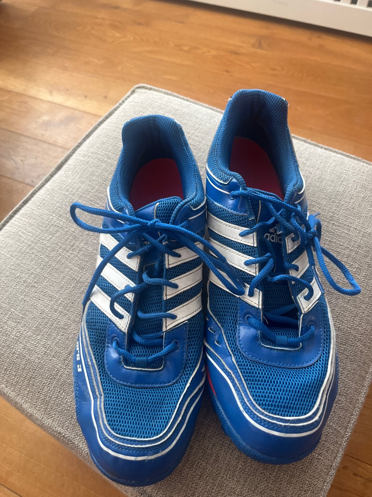 Adidas hockey schoenen Blauw/Wit - Maat 45, Ophalen of Verzenden, Gebruikt, Schoenen