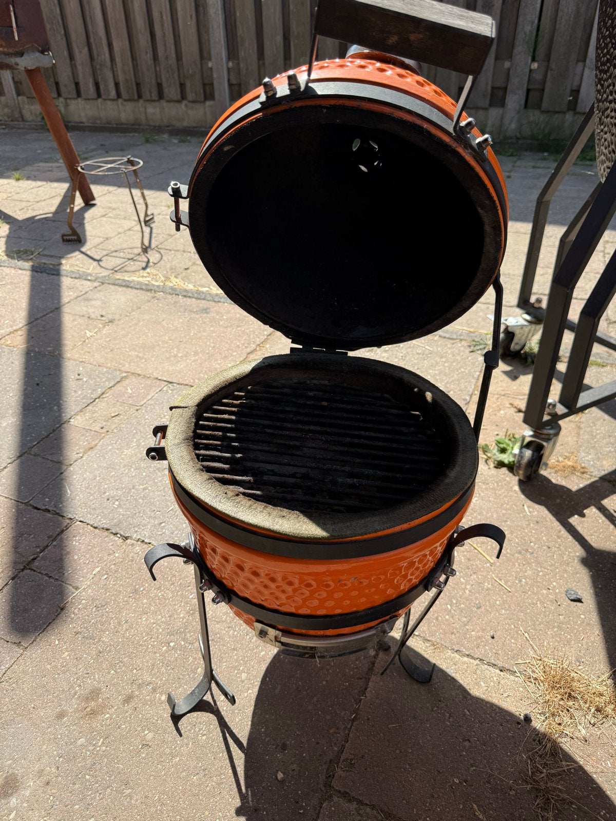 Mini Kamado BBQ - Gebruikt, vilt vervangen, Ophalen of Verzenden, Gebruikt