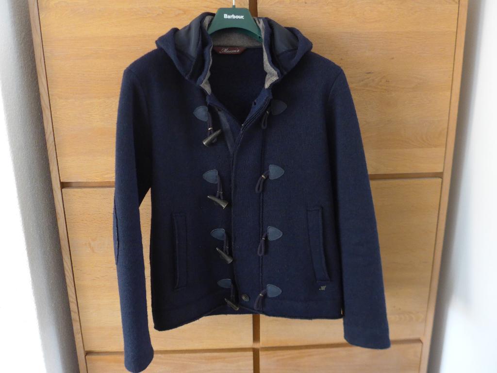 Mason's heren jas wol houtje touwtje Navy M, Kleding | Heren, Jassen | Winter, Mason's, Ophalen of Verzenden, Zo goed als nieuw