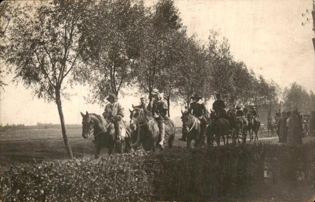 Stolwijk - Paarden - Optocht - Fotokaart, Ophalen of Verzenden, Voor 1920, Ongelopen, Zuid-Holland