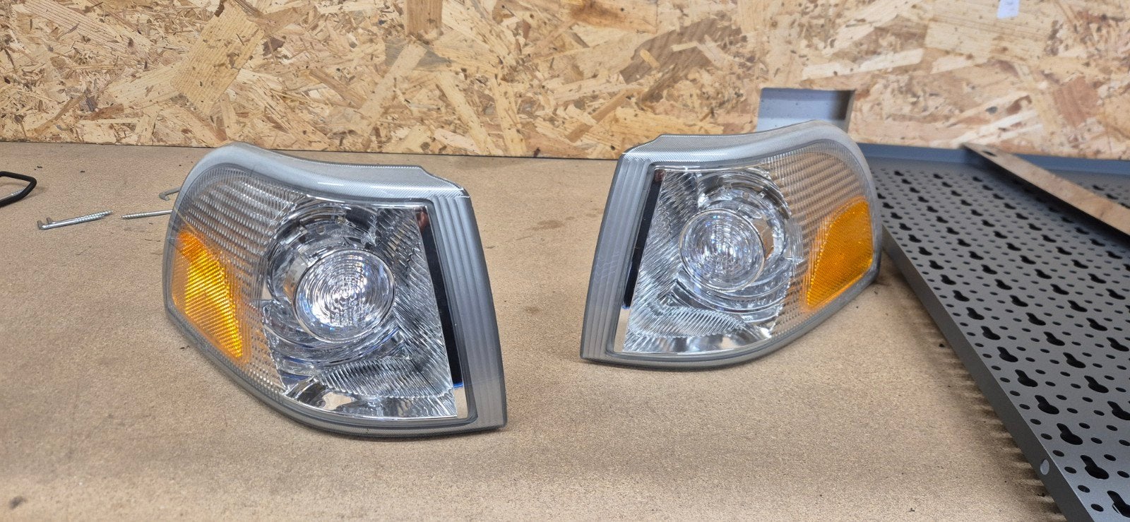 usa chrome knipperlichten volvo v70 classic, Links, Nieuw, Ophalen of Verzenden, Volvo