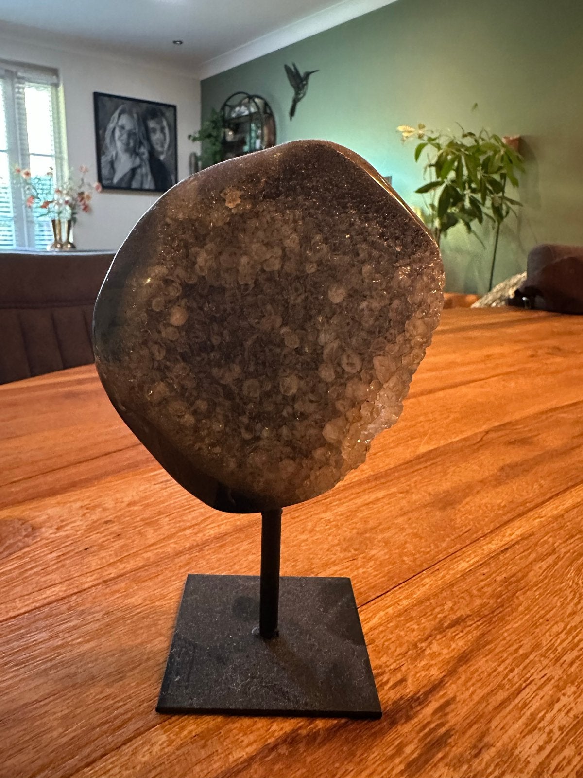 Prachtige Amethist Geode op Standaard - Decoratieve Edelstee, Ophalen, Gebruikt