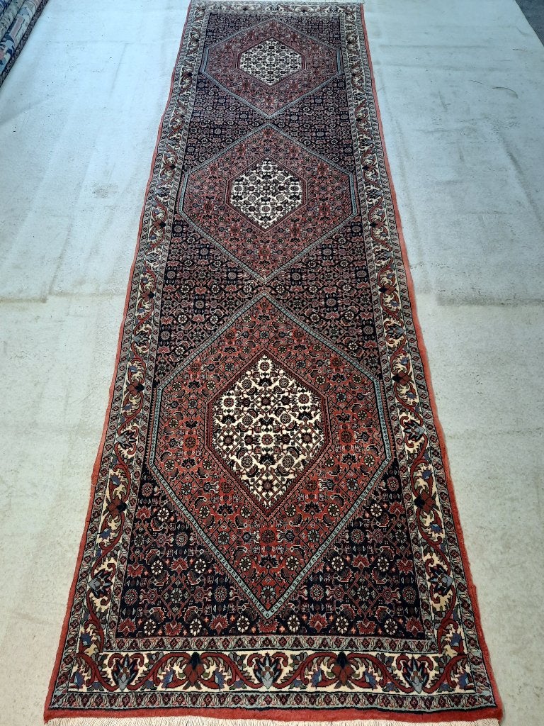 Perzische loper tapijt (Bidjar) Geknoopt in IRAN- 317X85 cm, Ophalen, 200 cm of meer, 50 tot 100 cm, Zo goed als nieuw