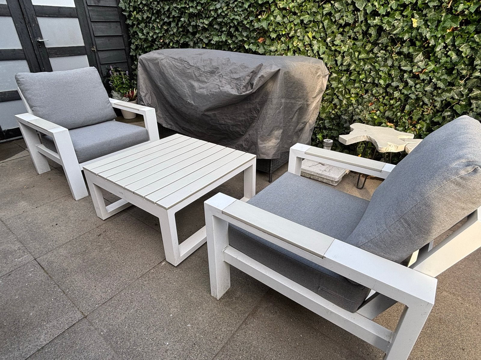 Life loungeset: 2 fauteuils met salontafel, Gebruikt, Loungeset, Stoel, Ophalen