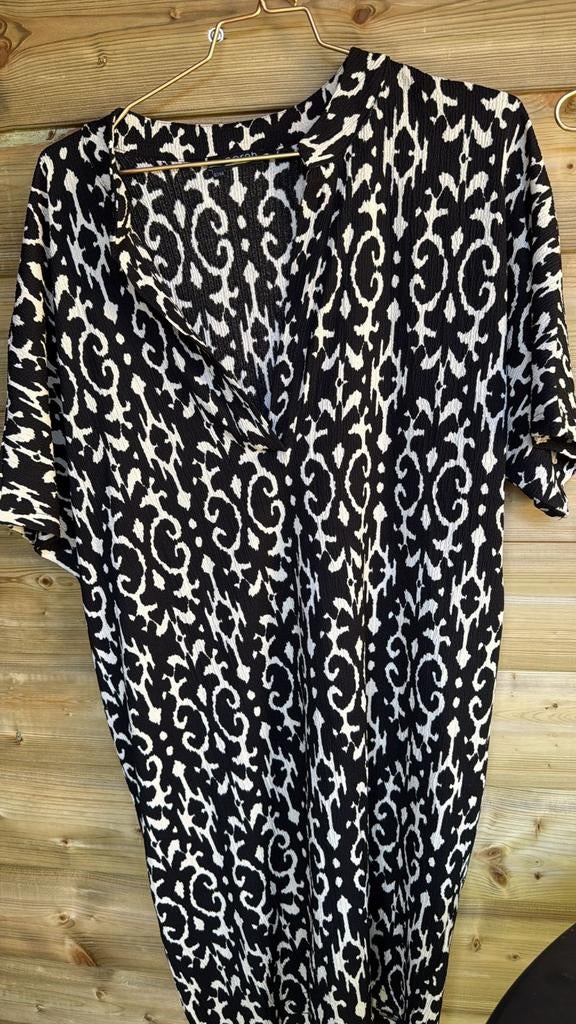 Dames Norah Zwart-witte Tuniek Maat 42/44 (L), Kleding | Dames, Zwart, Maat 42/44 (L), Ophalen of Verzenden, Zo goed als nieuw
