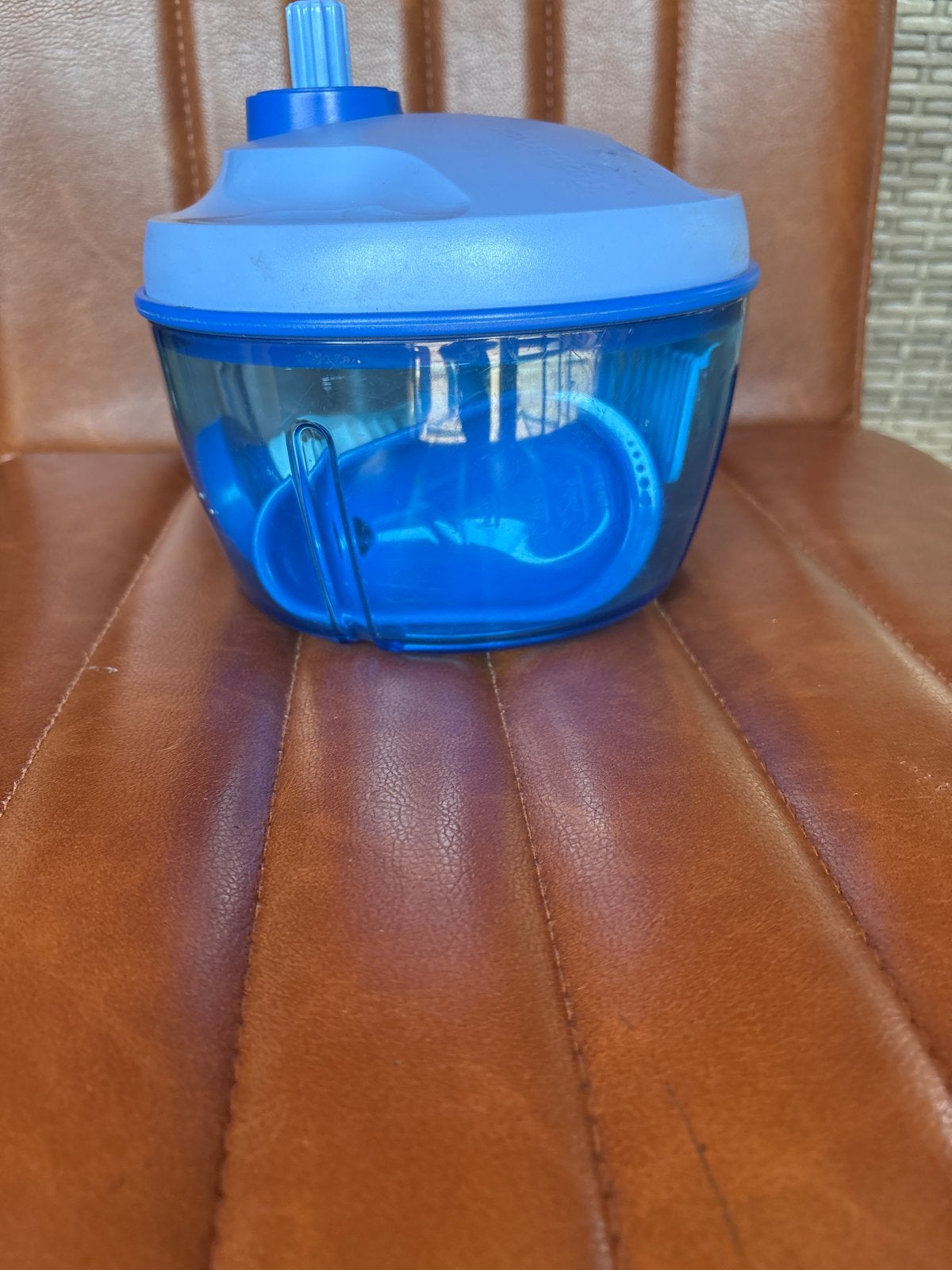 Tupperware Quick Chef hakmolen blauw, Ophalen, Kunststof, Overige merken, Overige typen
