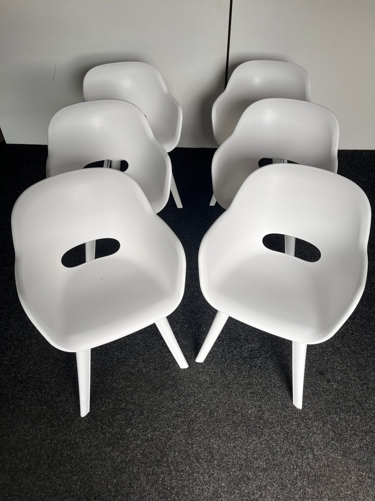 6 kuip stoelen van Jardin / Keter, Ophalen, Zo goed als nieuw, Wit