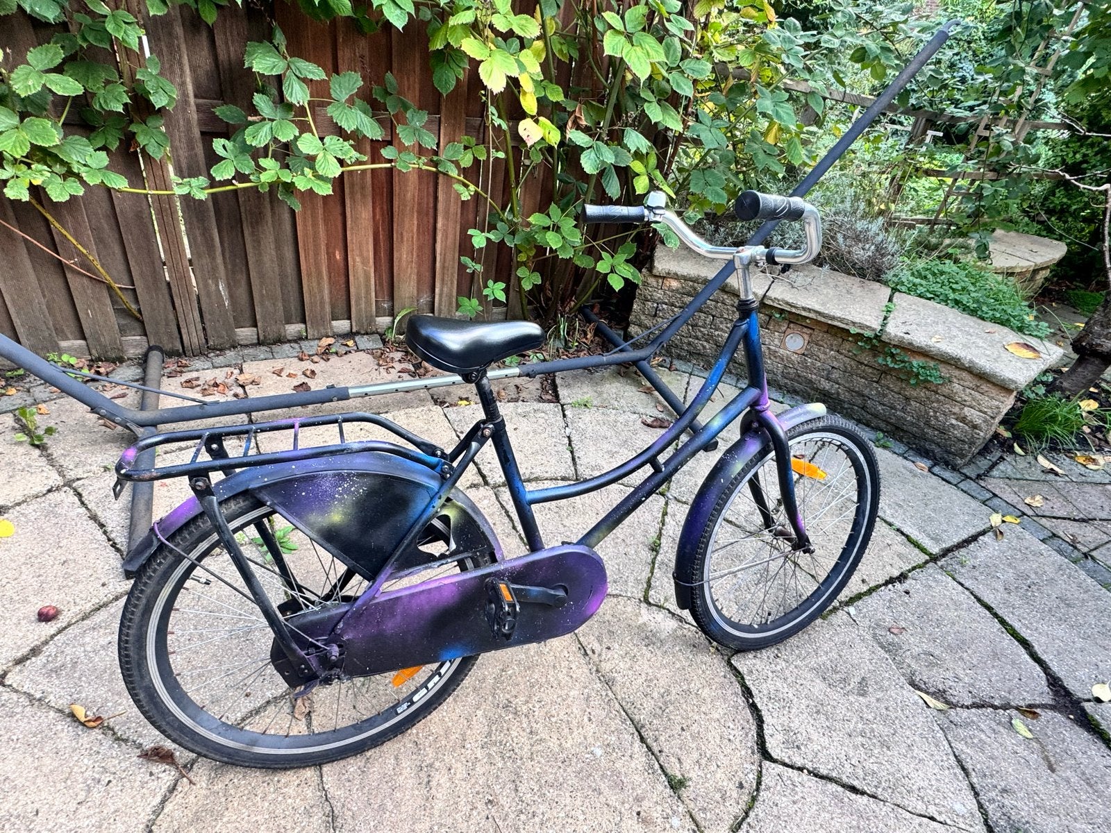 Unieke 24 inch meisjesfiets met galaxy-design, Ophalen, Gebruikt, Terugtraprem, 24 inch