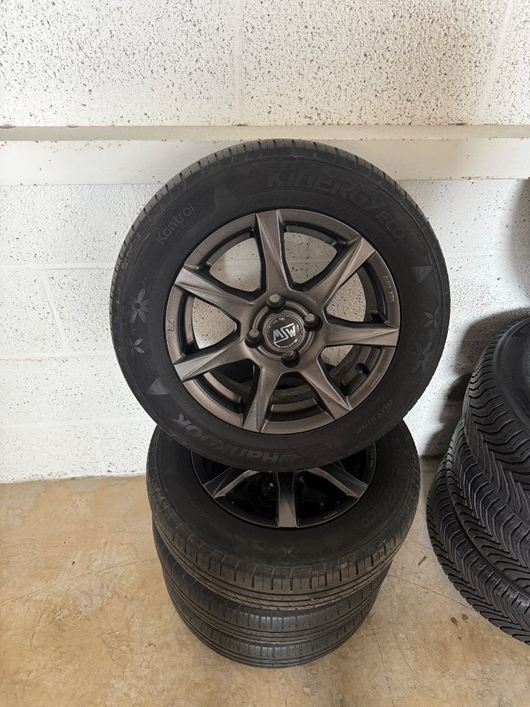 OZ Racing velgen Hankook banden Volkswagen Up!,Mii,Citigo, Auto-onderdelen, Banden en Velgen, 14 inch, Velg(en), Personenwagen