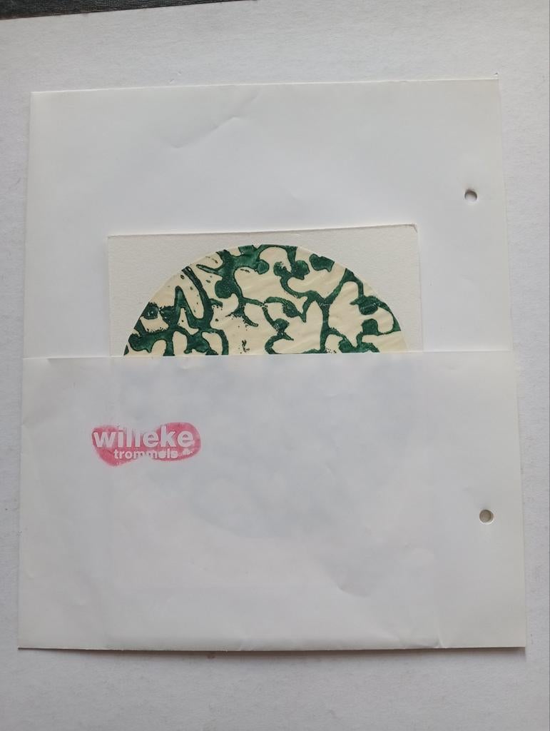 Willeke Trommels abstracte compositie Zwolle 1998, Antiek en Kunst, Ophalen of Verzenden