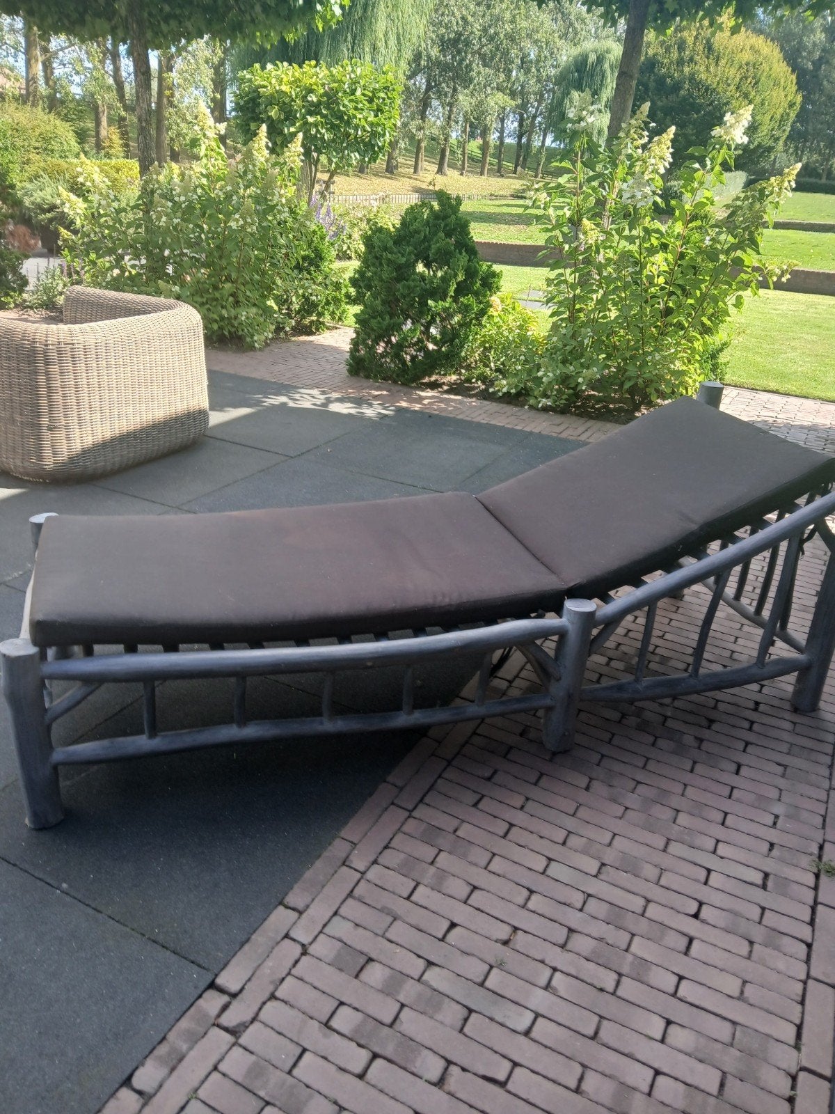 houten ligstoel, Ophalen of Verzenden, Hout