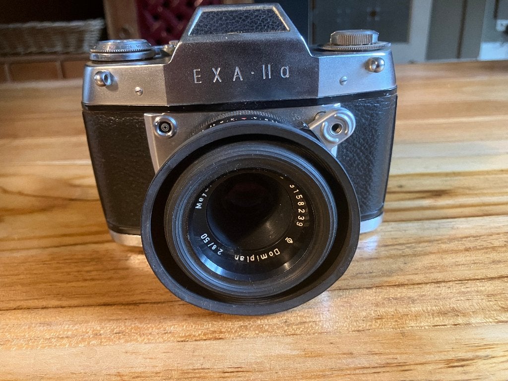 Analoge Spiegel Reflex Camera met toebehoren, Ophalen of Verzenden, Gebruikt, Spiegelreflex, Overige Merken