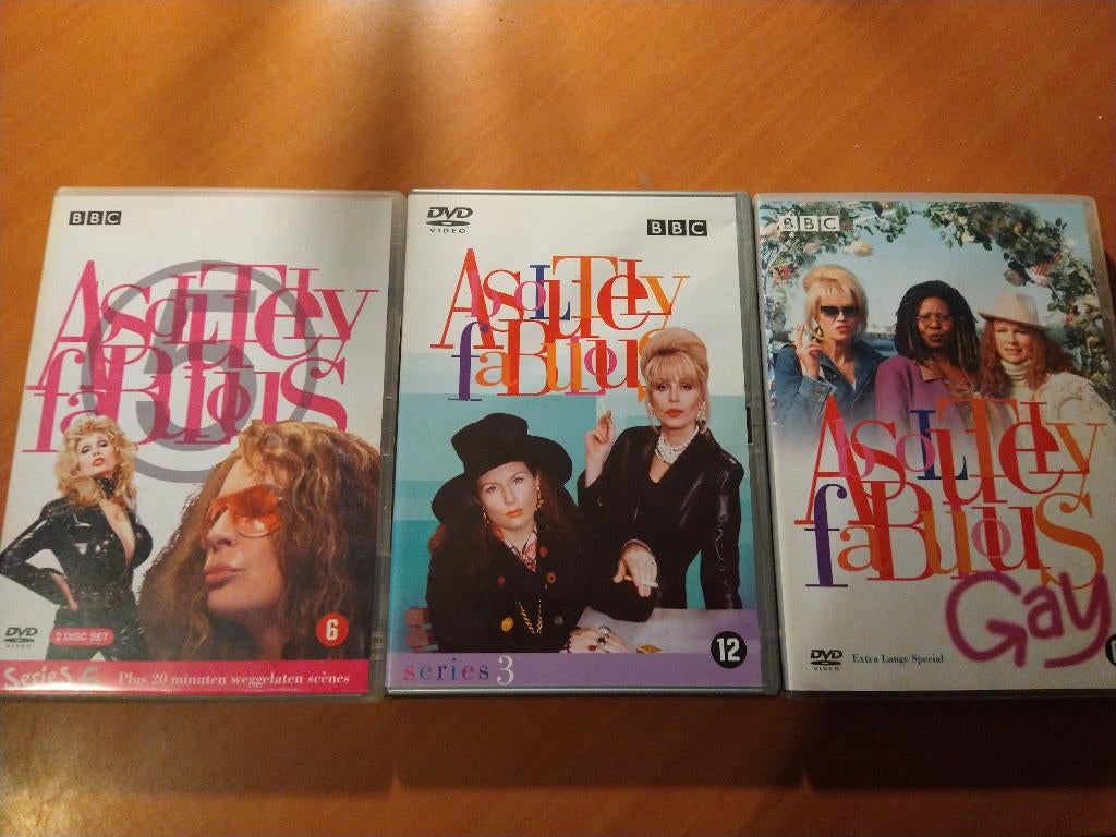 3 dvd's Absolutely Fabulous, Alle leeftijden, Ophalen of Verzenden, Zo goed als nieuw