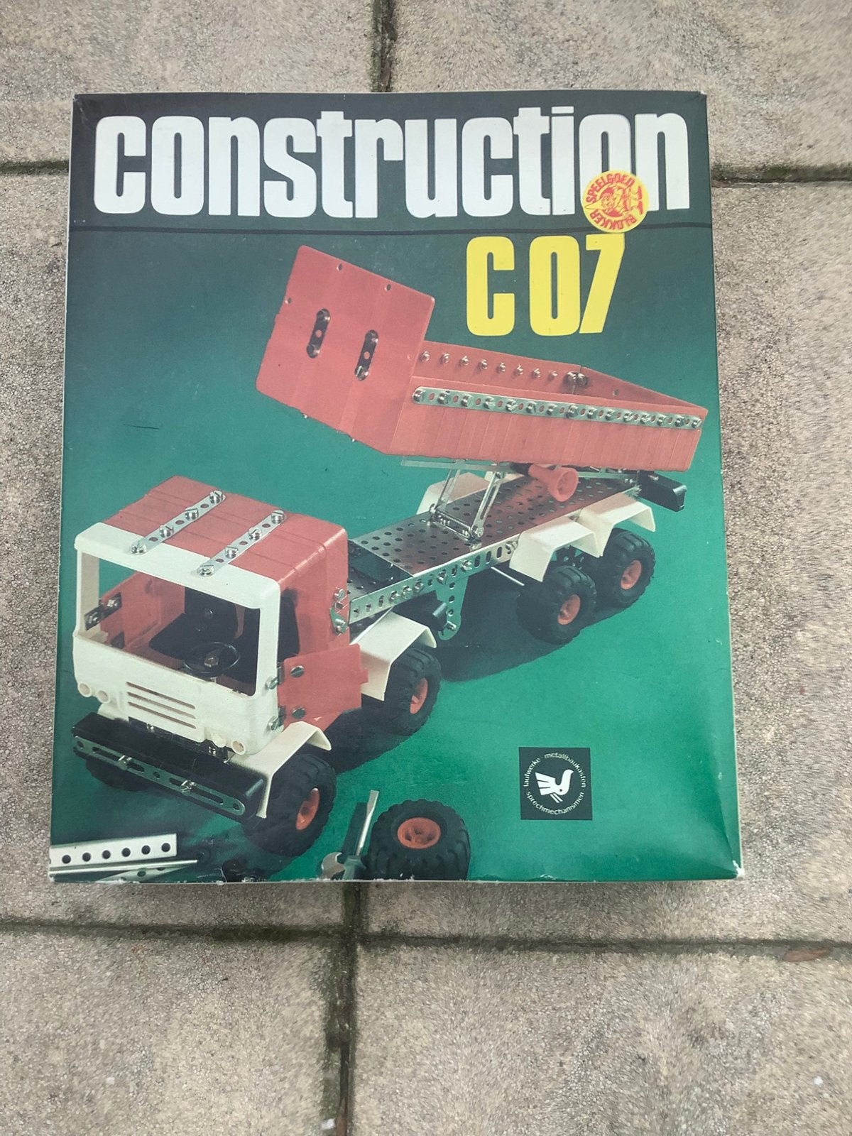 Vintage Construction C07 metaal bouwdoos vrachtwagen, Ophalen of Verzenden, Gebruikt