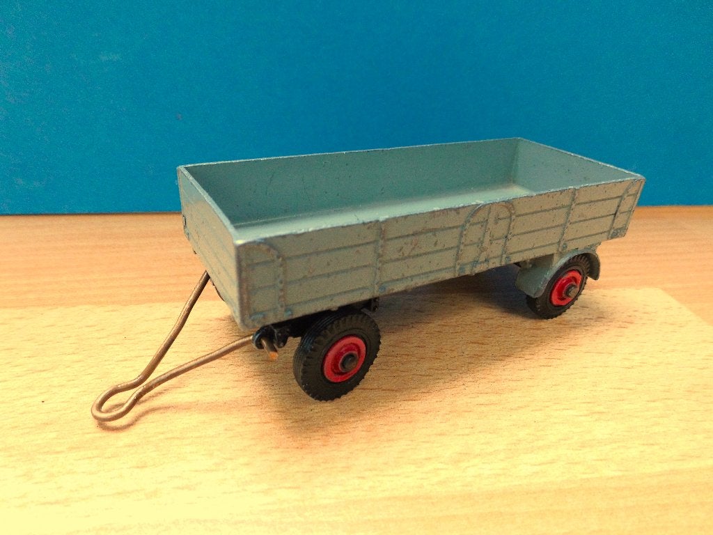 Dinky Toys No. 551 grijze grote aanhangwagen, Hobby en Vrije tijd, Modelauto's | 1:43, Ophalen of Verzenden, Gebruikt, Bus of Vrachtwagen