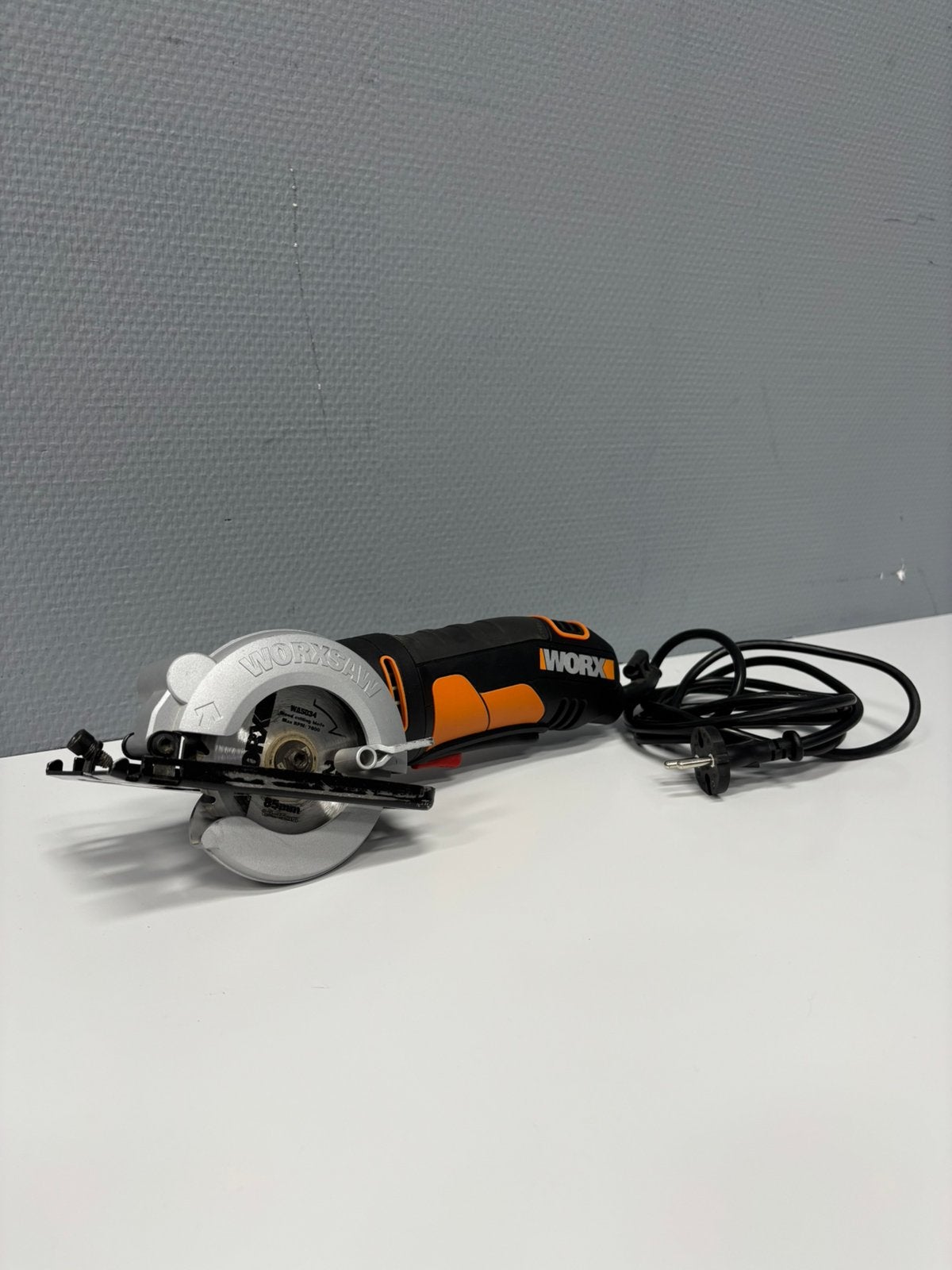 WORX WX423 Handcirkelzaag, Cirkelzaag, Ophalen of Verzenden, Zo goed als nieuw, 30 tot 70 mm