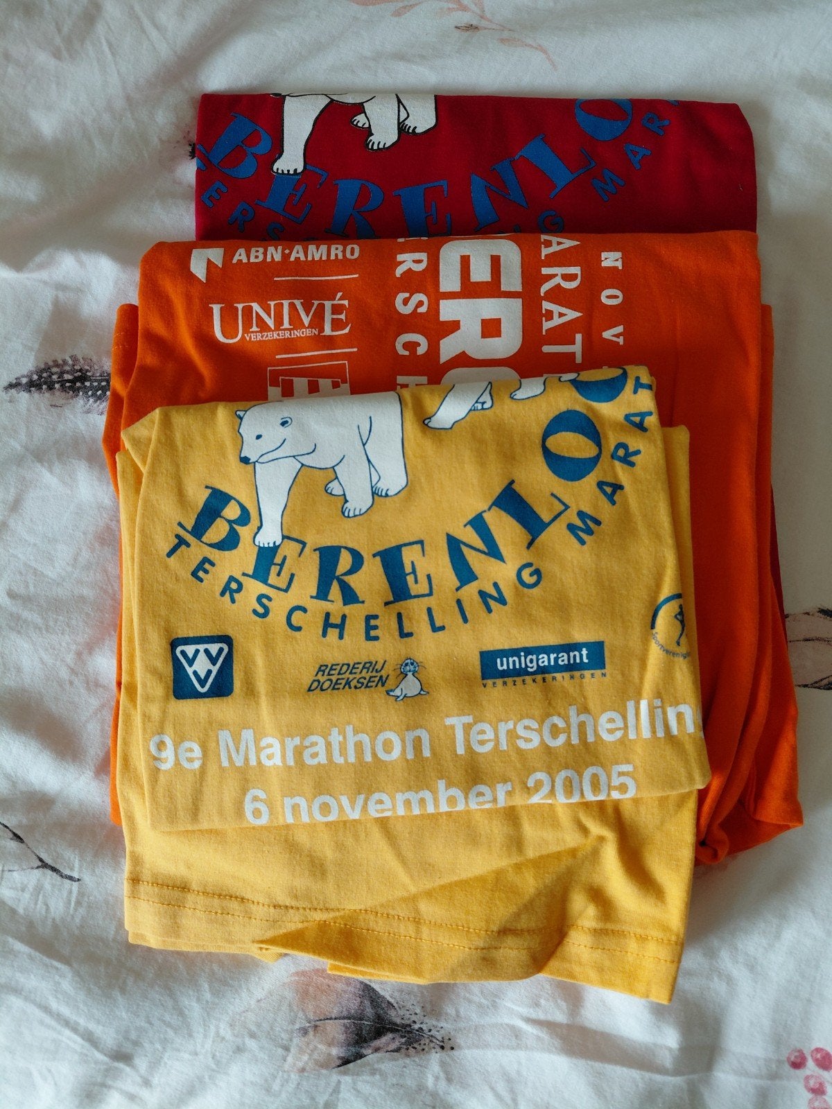 3 ongedragen Berenloop Terschelling shirts, Ophalen of Verzenden
