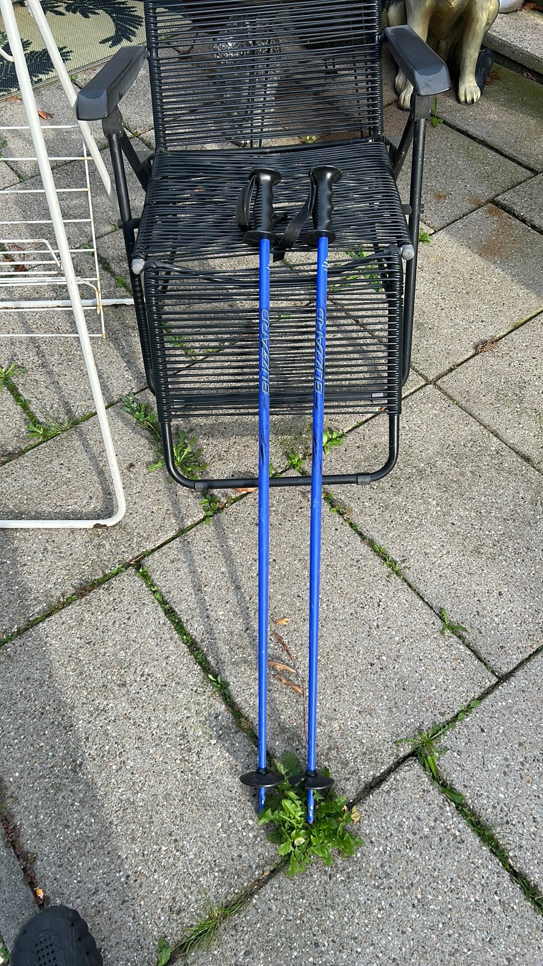 Skistokken blauw Blizzard 110 cm, Gebruikt, Stokken, 100 tot 140 cm, Ophalen