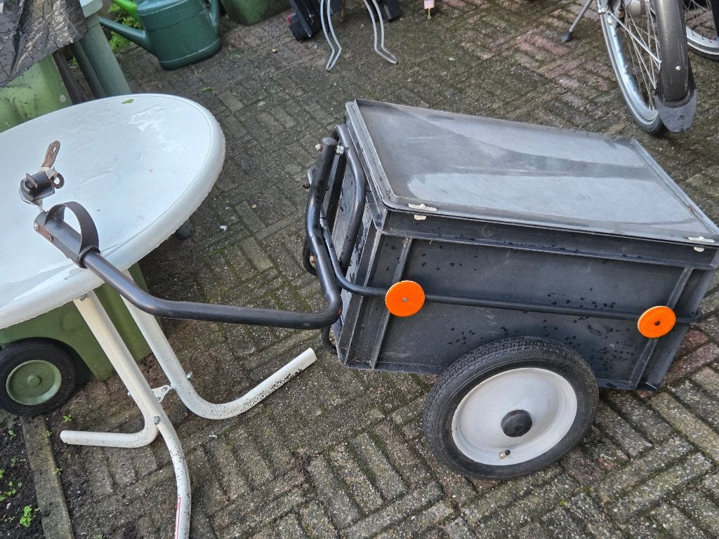 Leuke Fietskar Met Zes Reflectors 60x40x33 Hoog., Ophalen, Gebruikt, Aanhangfiets