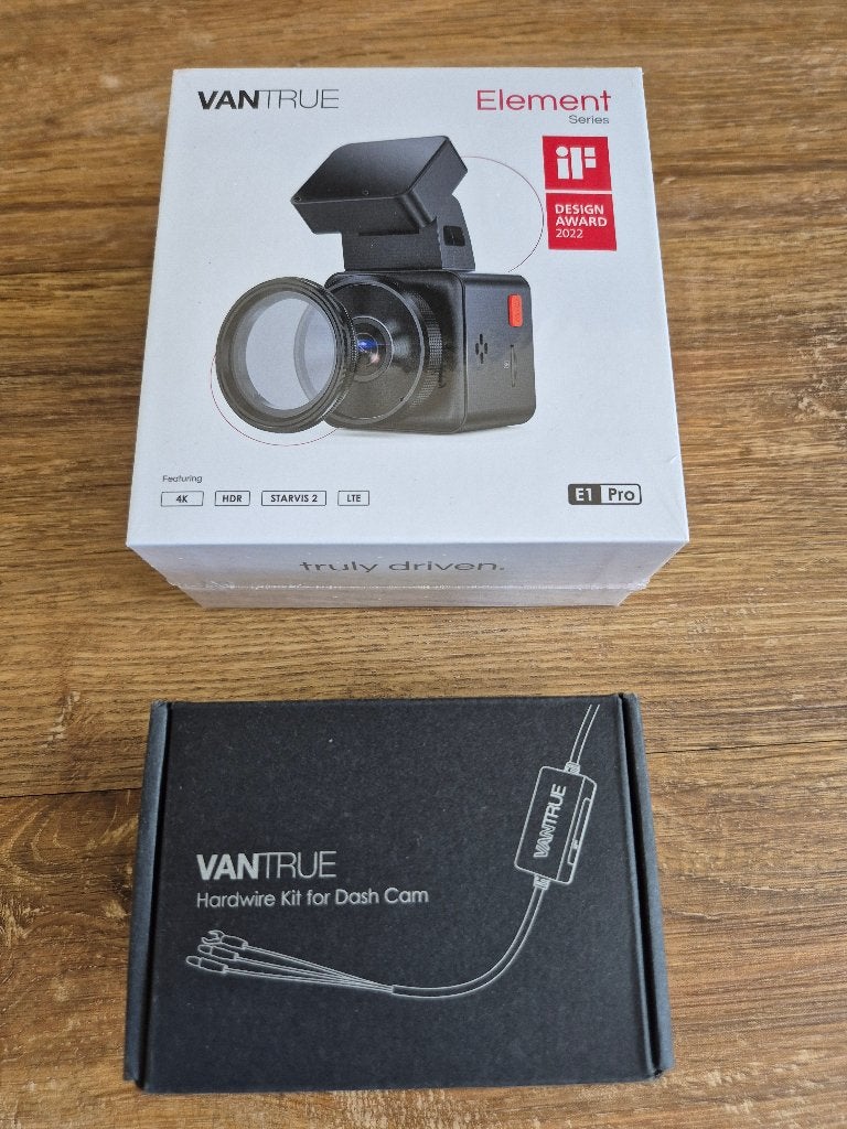 Vantrue E1 Pro nieuw in ongeopende verpakking+ hardwirekit, Ophalen of Verzenden, Nieuw