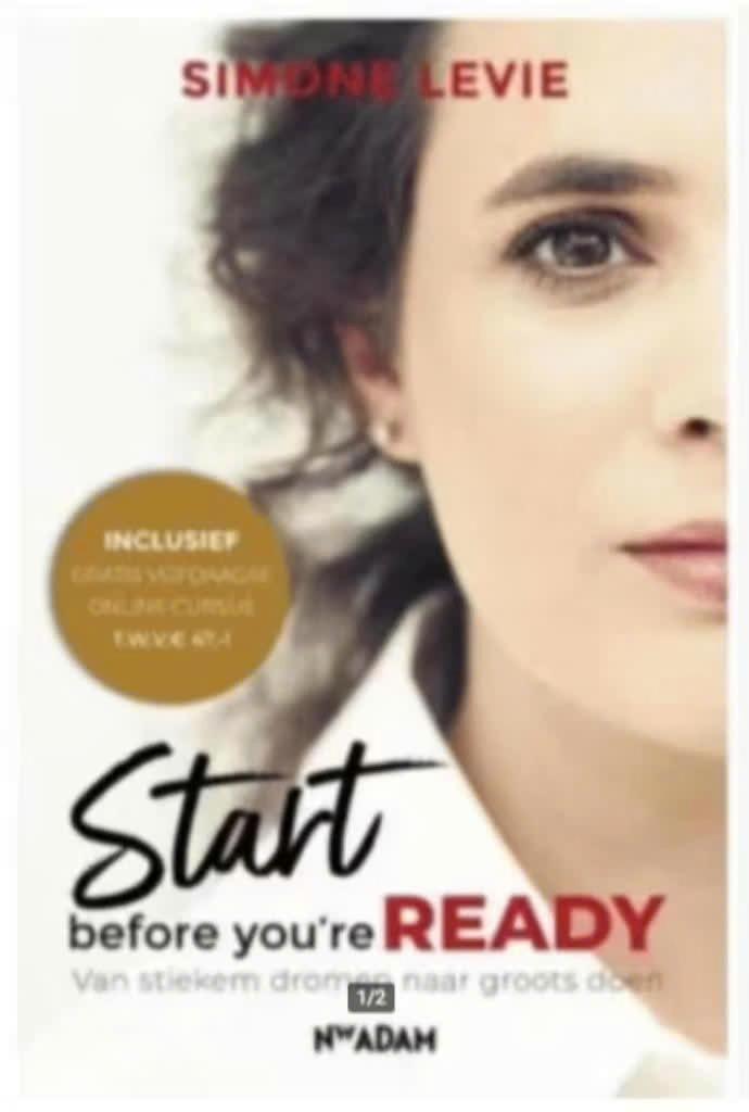 Start before you're ready (Simone Levie), Boeken, Advies, Hulp en Training, Zo goed als nieuw, Ophalen of Verzenden