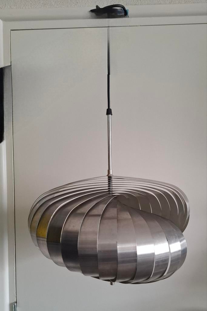 Spiraal Kinetics Hanglamp In Stijl Van Henri Mathieu 1960, Ophalen of Verzenden, Minder dan 50 cm
