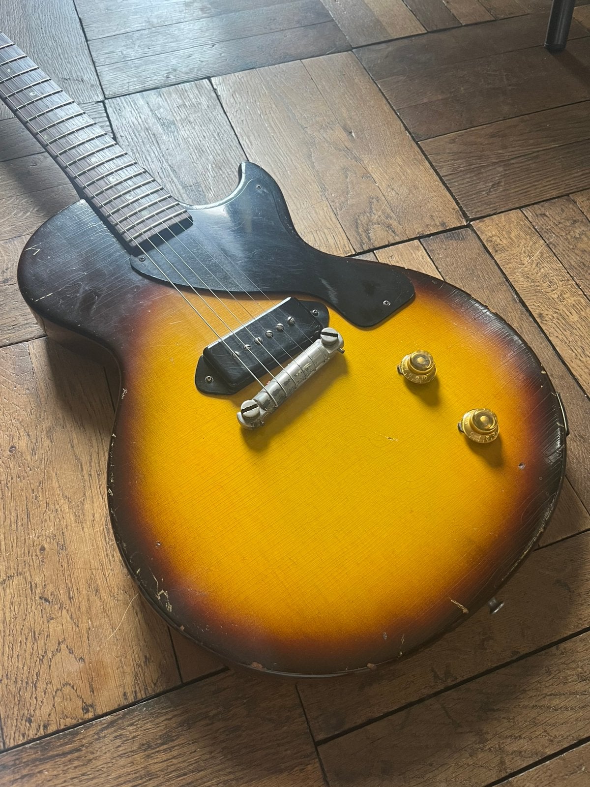 1956 gibson les paul junior, Muziek en Instrumenten, Ophalen, Zo goed als nieuw, Solid body, Gibson