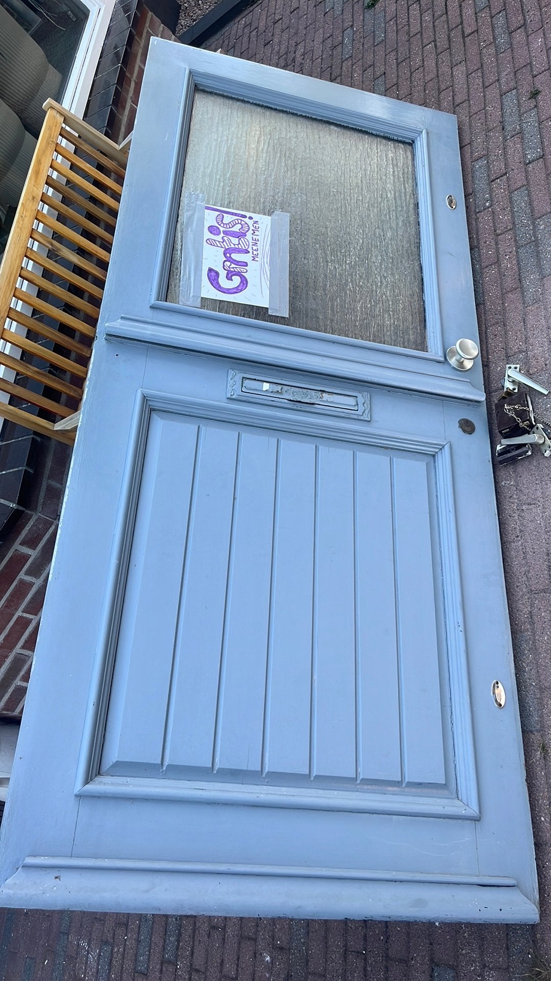 Gratis voordeur 93 x 211,5 cm, Ophalen, Gebruikt, 80 tot 100 cm, Buitendeur
