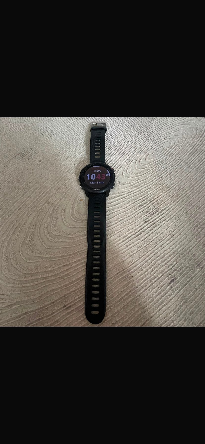 Garmin Forerunner 245 Music, Verzenden, Zwart, Zo goed als nieuw, Waterdicht