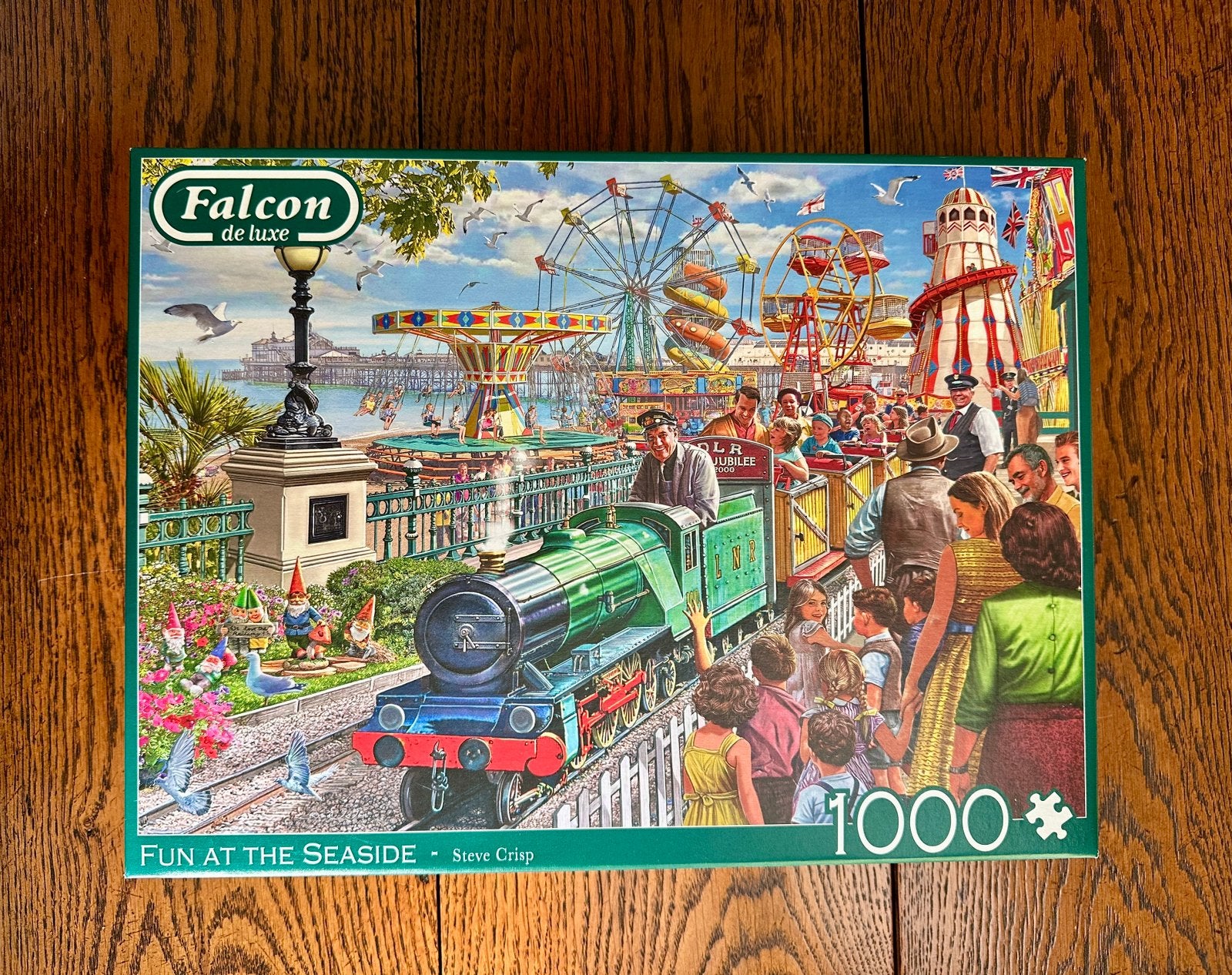 Legpuzzel Falcon/ Fun at the Seaside/ 1000 st / Als nieuw, Hobby en Vrije tijd, Denksport en Puzzels, Ophalen of Verzenden, 500 t/m 1500 stukjes