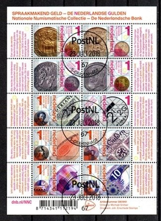 Nederland nr. 3668-3677v Spraakmakend geld gestempeld, Postzegels en Munten, Postzegels | Nederland, Verzenden, Na 1940, Gestempeld