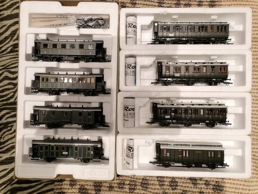 Roco H0. DRG/K. Bay. Sts. B personenwagonsets. 10 stuks., Treinset, Gelijkstroom, Ophalen of Verzenden, Zo goed als nieuw