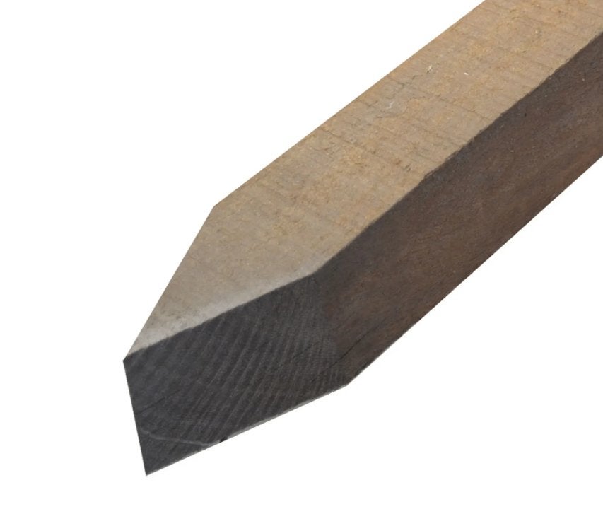 Azobé hardhouten tuinpaal gepunt 350x7x7 cm, Ophalen, Palen, Nieuw, Hardhout