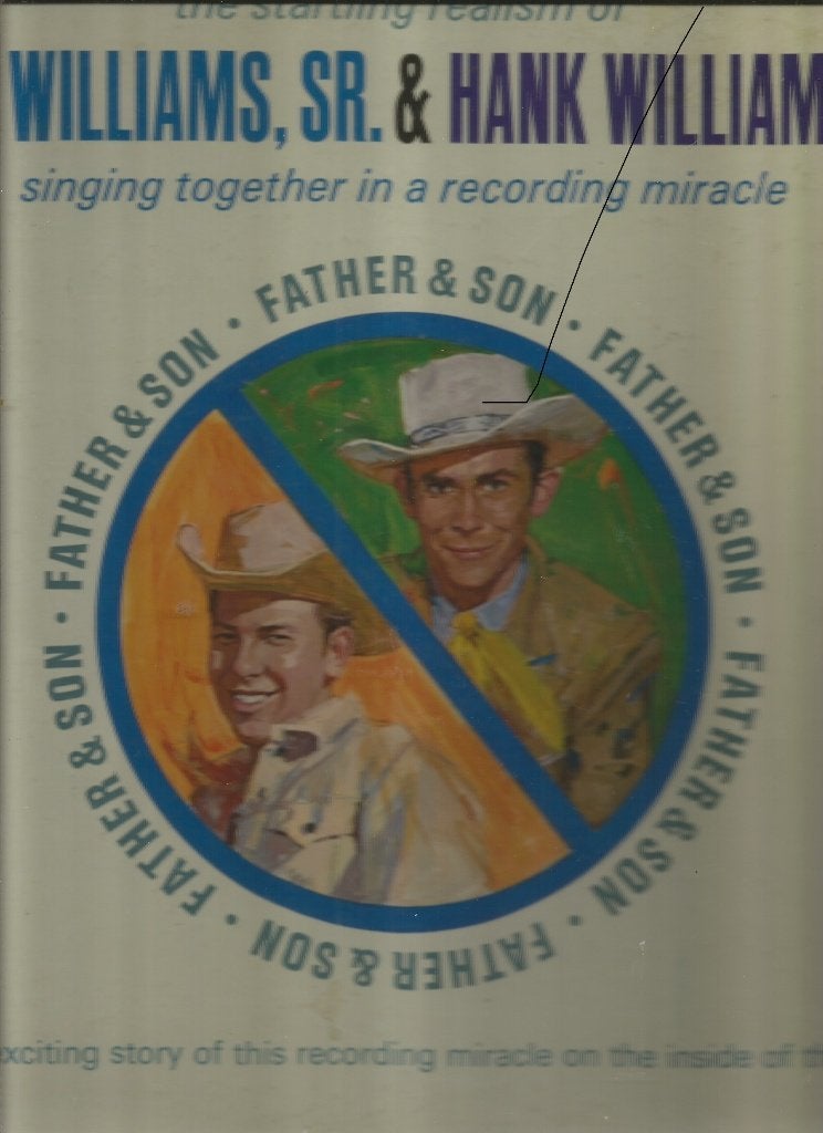 Unieke L.P. HANK WILLIAMS SR. & Jr. Singing Together!!!!, Ophalen of Verzenden, 1960 - 1969, Zo goed als nieuw, 12 inch