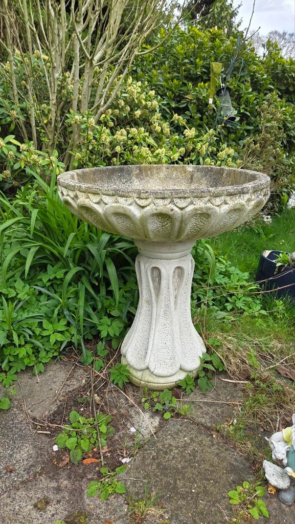 Stenen ornament voor planten, Steen, Gebruikt, Rond, Ophalen of Verzenden