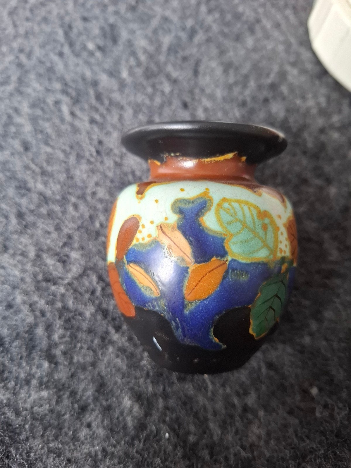 Vintage klein vaasje plateelbakkerij Holland, Ophalen of Verzenden