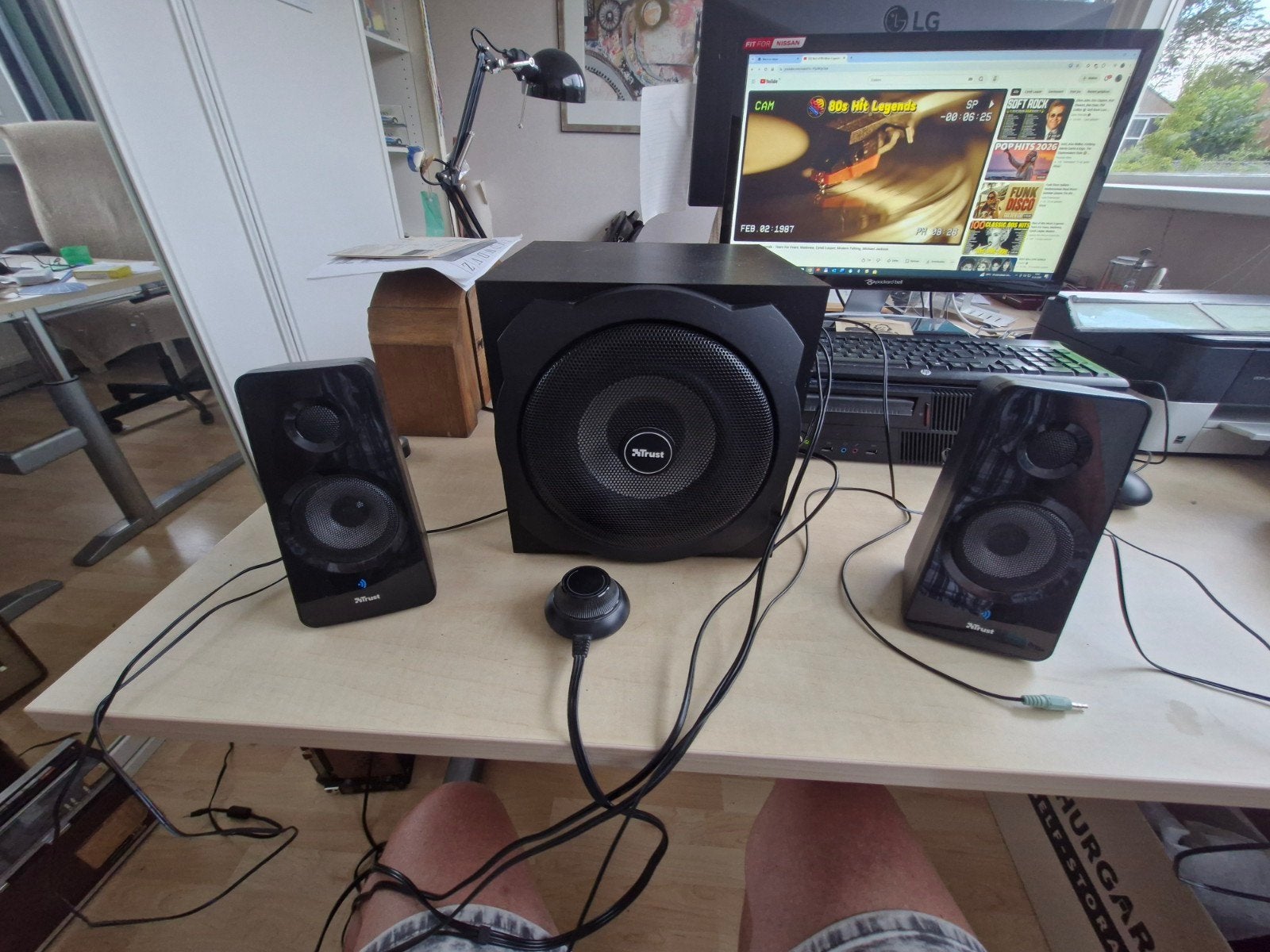 Trust Tytan 2.1 Speakerset met Subwoofer, Gebruikt, Speakerset, Minder dan 60 watt, Afstandsbediening