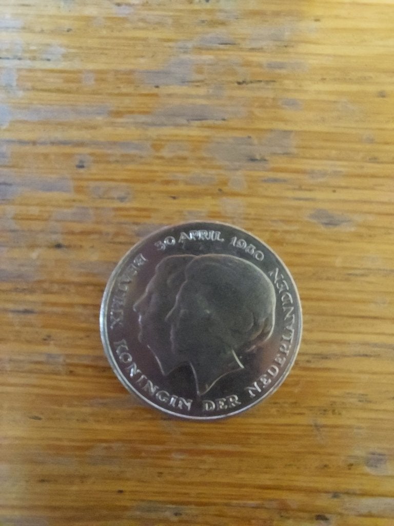 Munt, 2-koppige rijksdaalder, Beatrix 1980, Ophalen of Verzenden, Koningin Beatrix, 2½ gulden, Losse munt