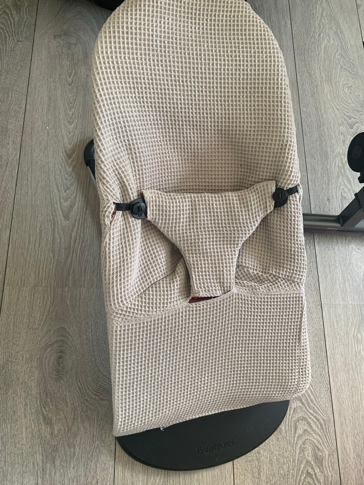 BabyBjörn Wipstoel Bliss - Beige wafelstof, Ophalen, Gebruikt