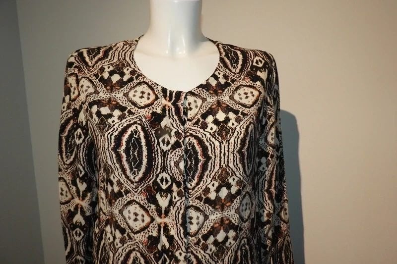 Antik Batik top mooie print Ibiza styl warme tinten mt 40, Maat 38/40 (M), Overige kleuren, Verzenden, Zo goed als nieuw