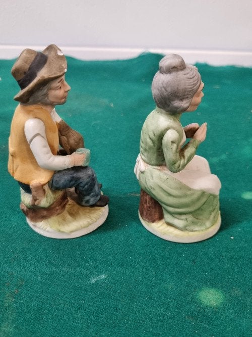 beeld man en vrouw vintage gemerkt, Ophalen of Verzenden