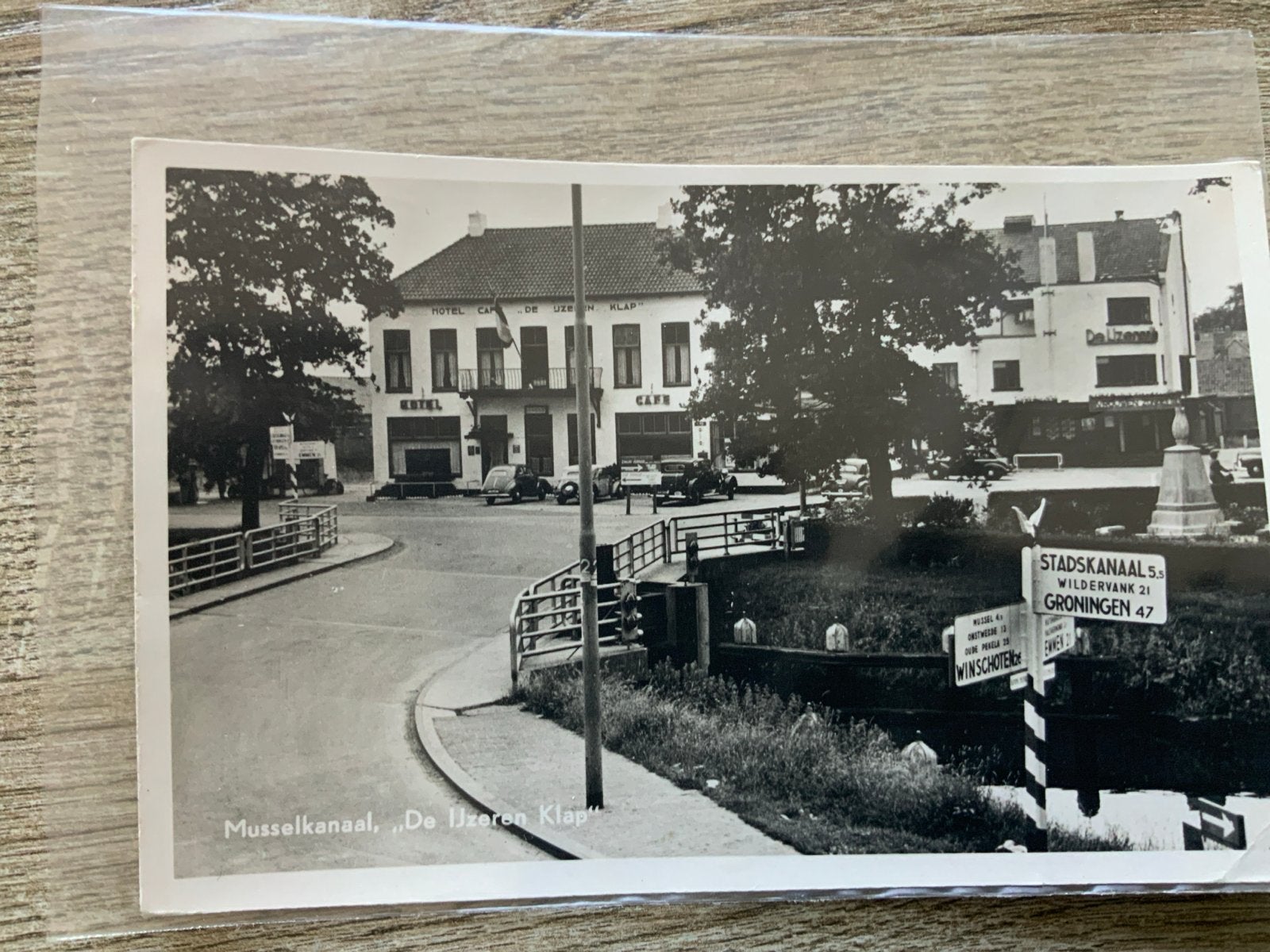 Oude ansichtkaart Musselkanaal, "De IJzeren Klap" Groningen, Ophalen of Verzenden, 1940 tot 1960, Gelopen, Groningen