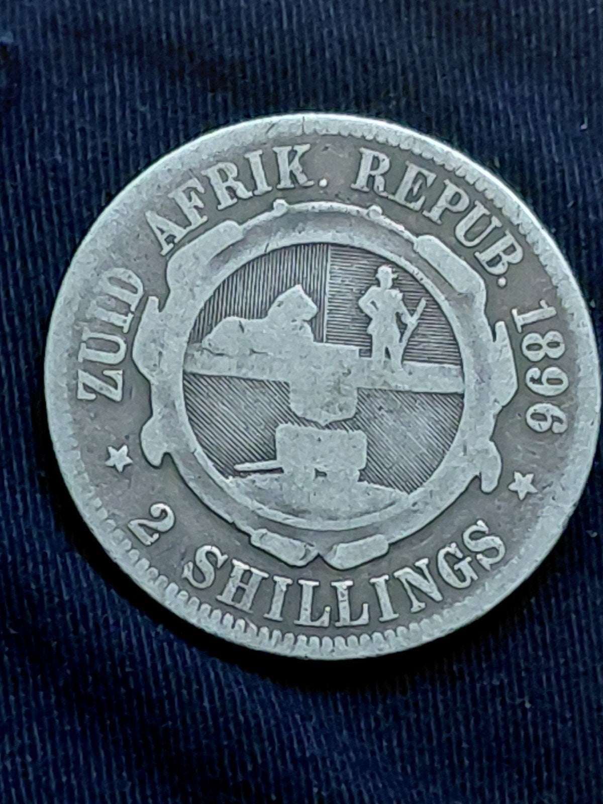 Zuid-Afrika 2 Shilling 1896 - Zilver, Verzenden, Zuid-Afrika, Losse munt, Zilver