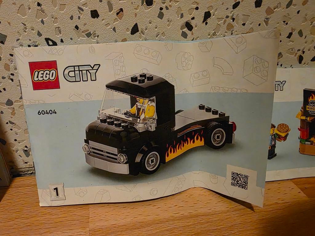 LEGO City 60404 – Burgertruck (Food Truck), Ophalen, Lego, Inclusief minifiguren, Complete set