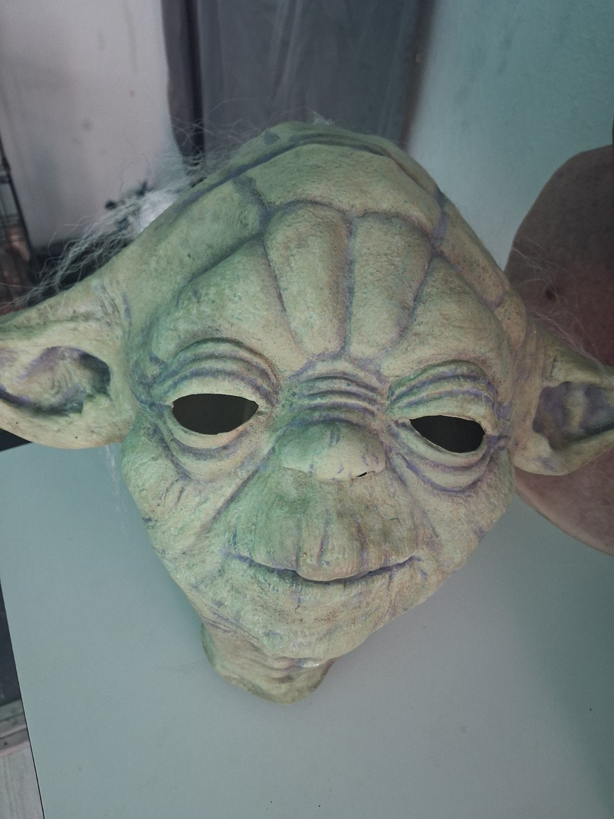 Vintage Star Wars Yoda masker uit 2016 in top conditie, Ophalen of Verzenden, Zo goed als nieuw, Gebruiksvoorwerp