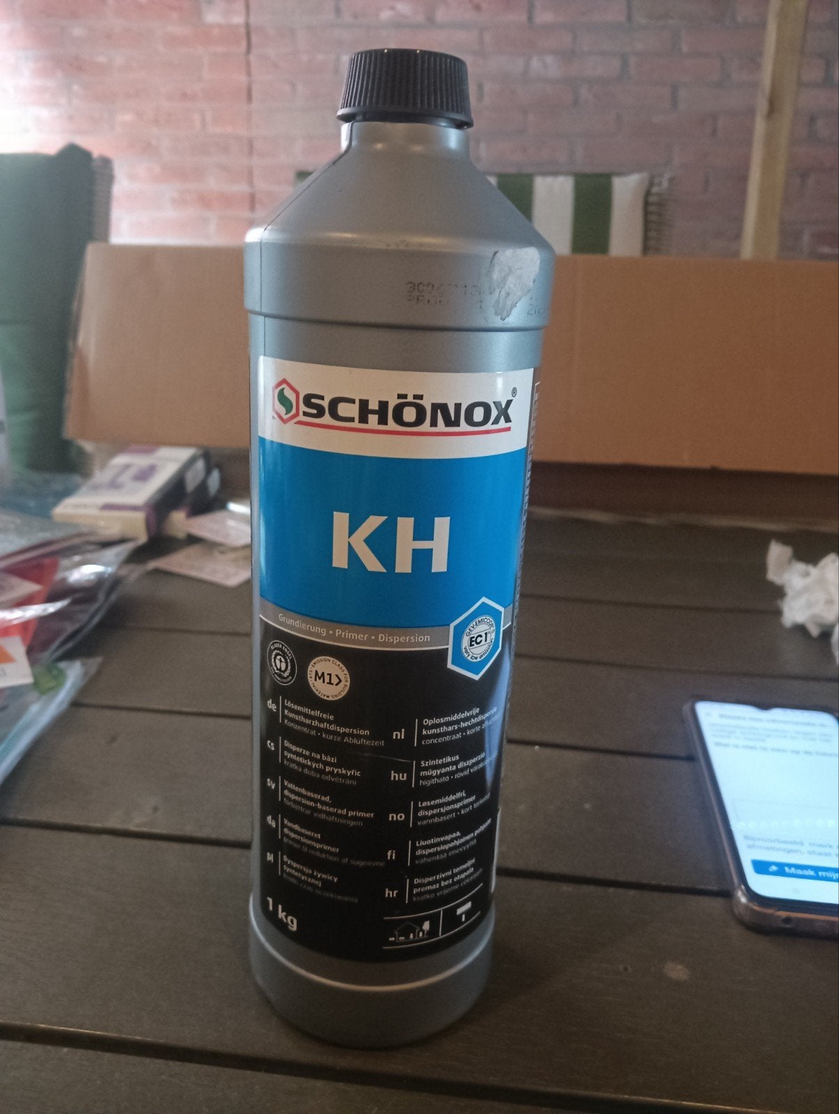 SCHÖNOX KH Grondverf / Primer - 1 kg, Ophalen of Verzenden, Nieuw, Wit