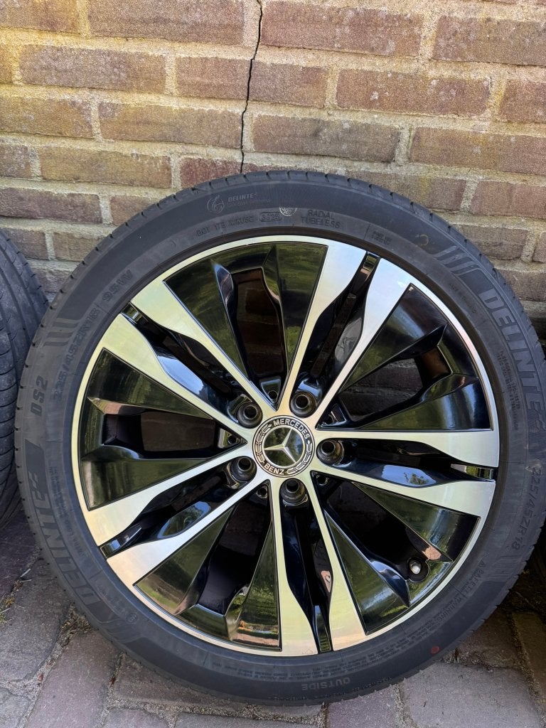 Originele Mercedes Benz C-Klasse wielen 18 inch, Ophalen, 18 inch, Gebruikt, Banden en Velgen